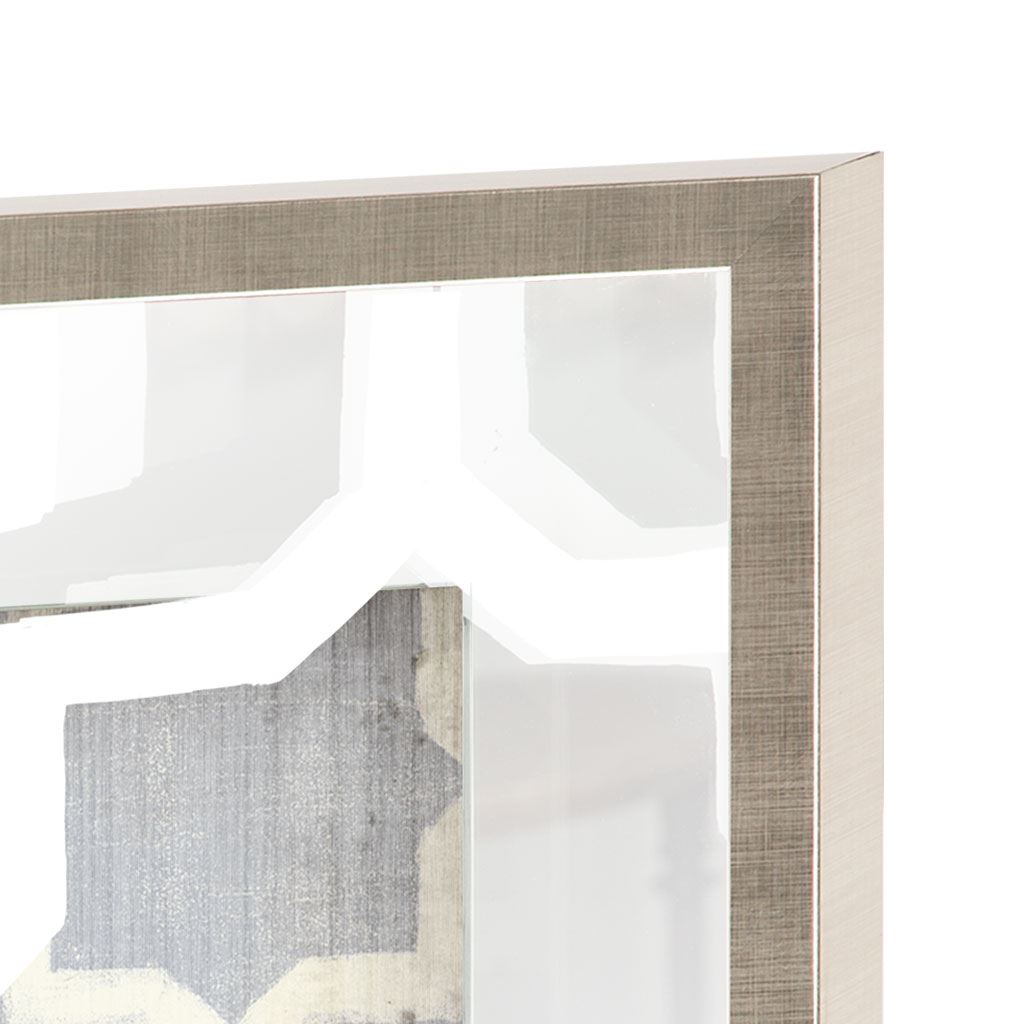 Silhouette & Pattern V (MC) Jennifer Goldberger Hand Embelished Framed Art Print Matted under Glass by Mercana at Eve Furniture