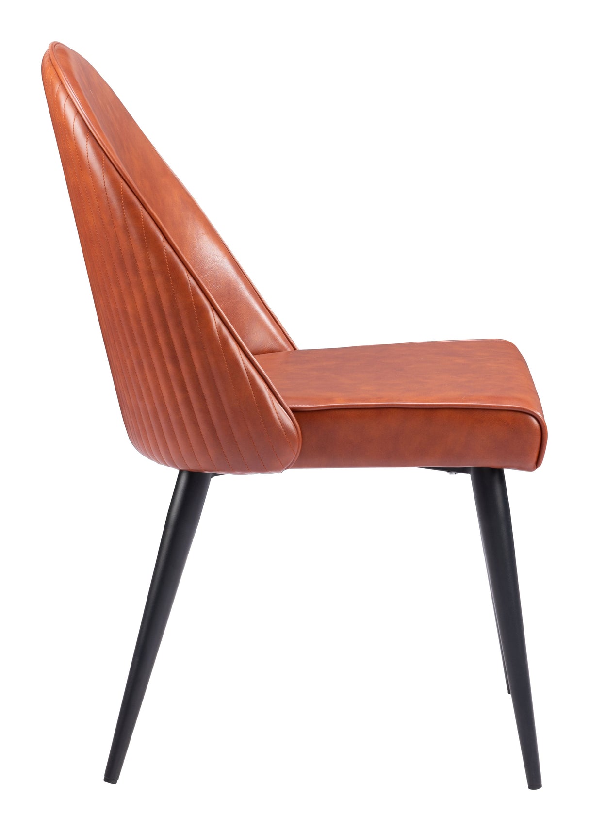 Silloth Brown Armless Dining Chair (Set of 2) by Zuomod at Eve Furniture