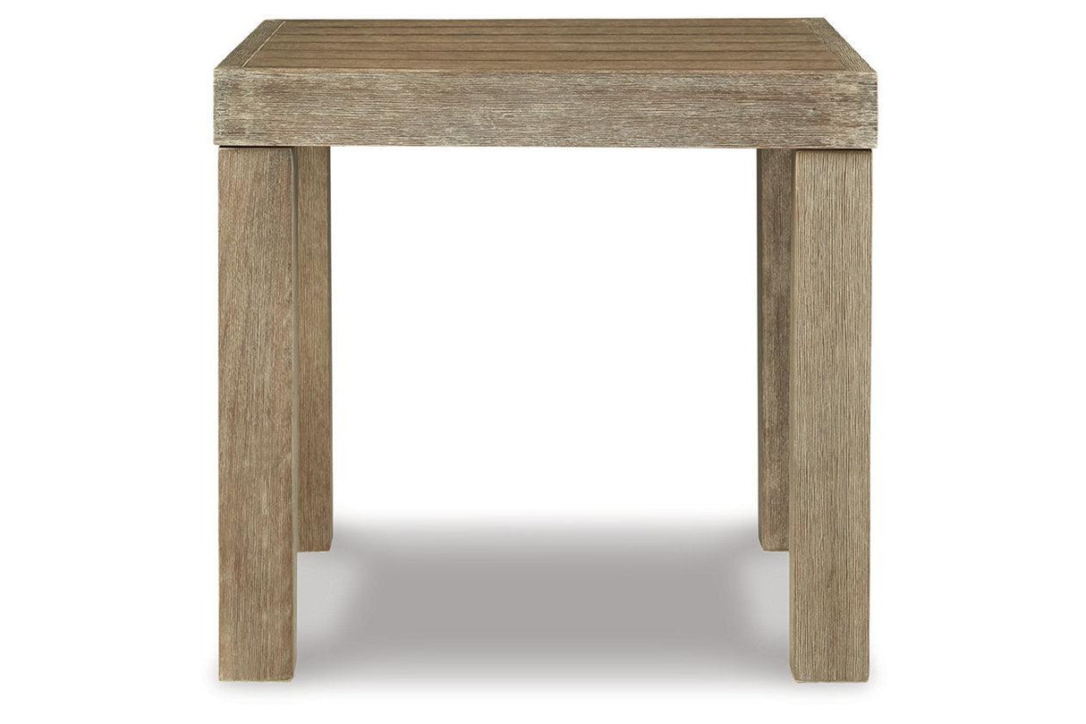 Silo Point Brown Outdoor End Table by Ashley at Eve Furniture