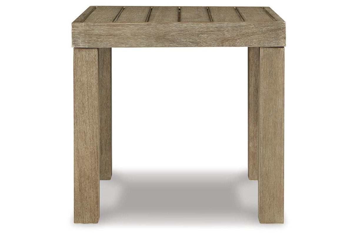 Silo Point Brown Outdoor End Table by Ashley at Eve Furniture