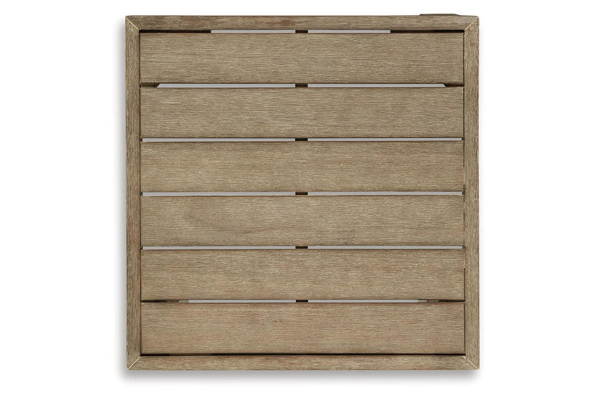 Silo Point Brown Outdoor End Table by Ashley at Eve Furniture