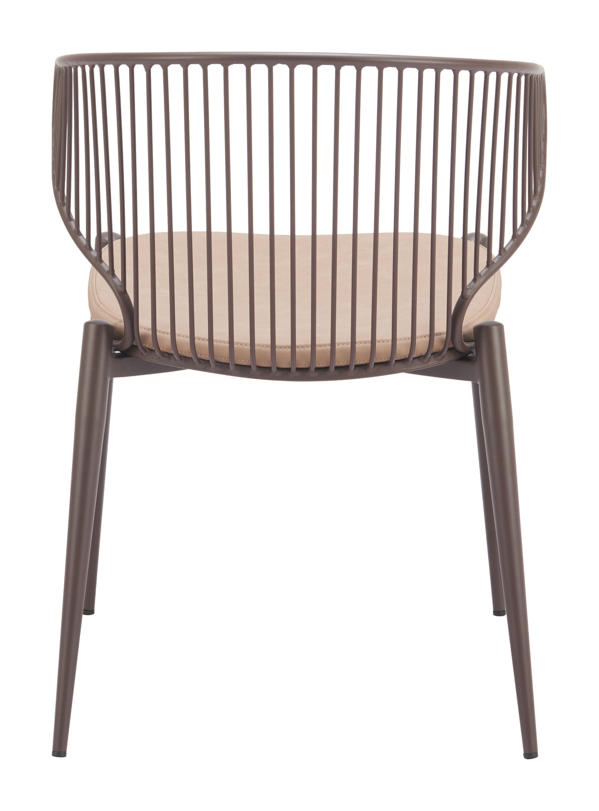 Silues Taupe & Brown Dining Chair (Set of 2) by Zuomod at Eve Furniture