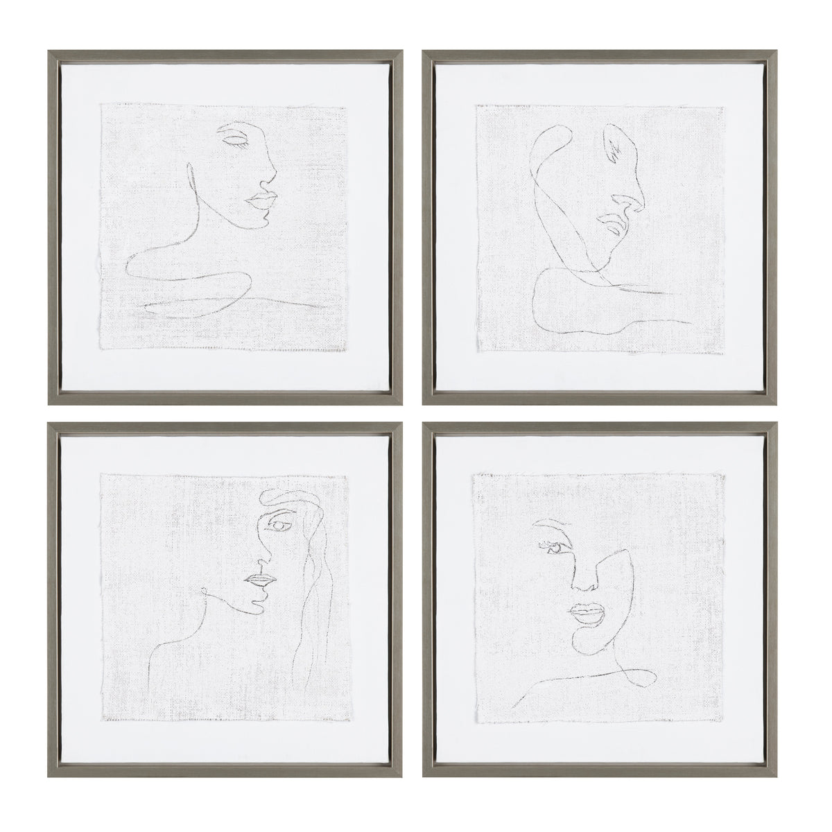 Silver Expressions White Canvas by Crestview at Eve Furniture