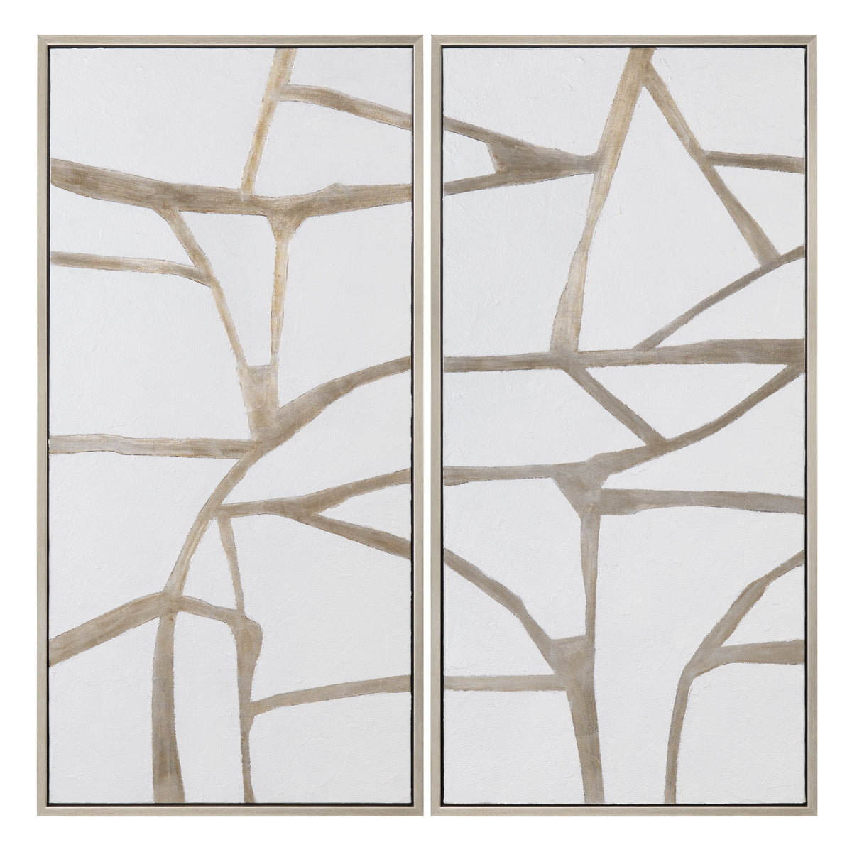 Silverlines Silver/White Canvas by Crestview at Eve Furniture