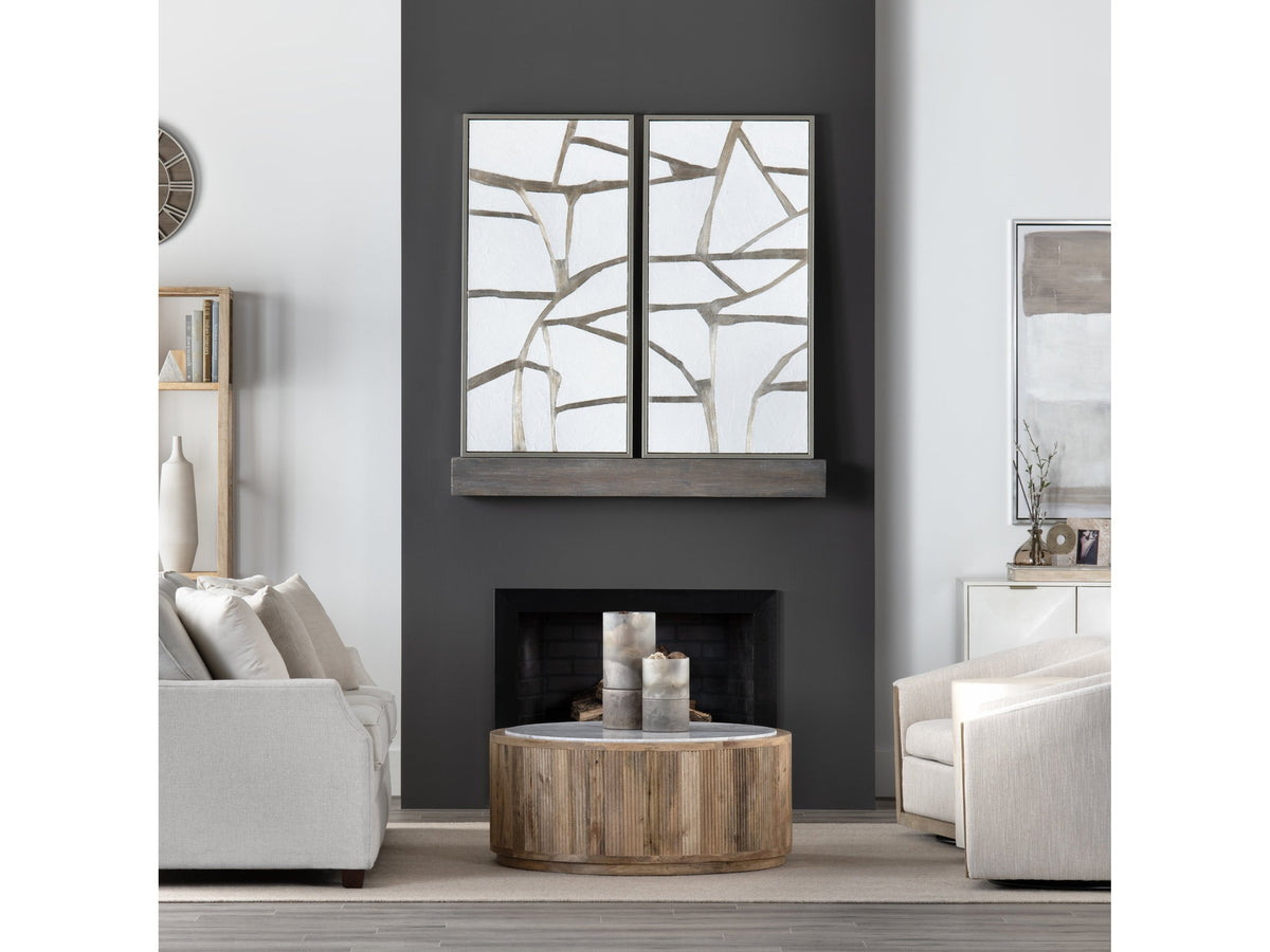 Silverlines Silver/White Canvas by Crestview at Eve Furniture
