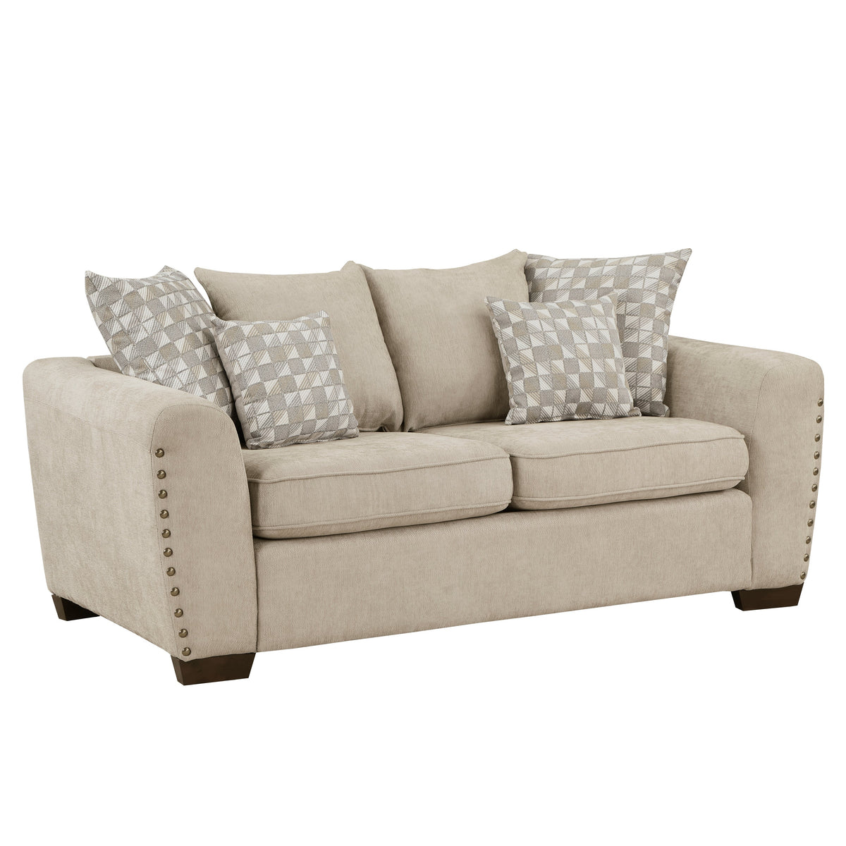Silverthorne Light Brown 2-Piece Living Room Set by Homelegance at Eve Furniture