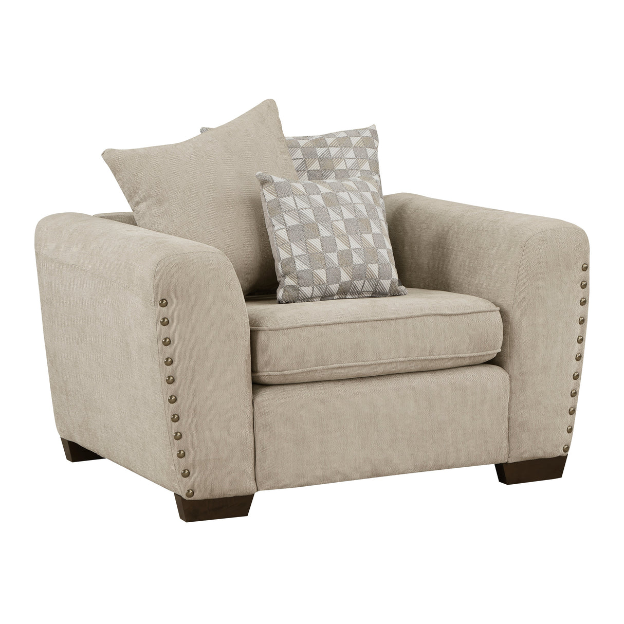 Silverthorne Light Brown Chair by Homelegance at Eve Furniture