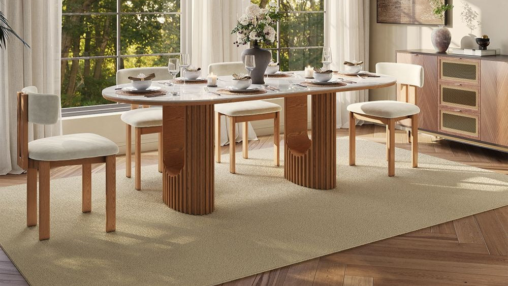 Silvo 79" Table Glossy White Dining Table by New Era Innovations at Eve Furniture