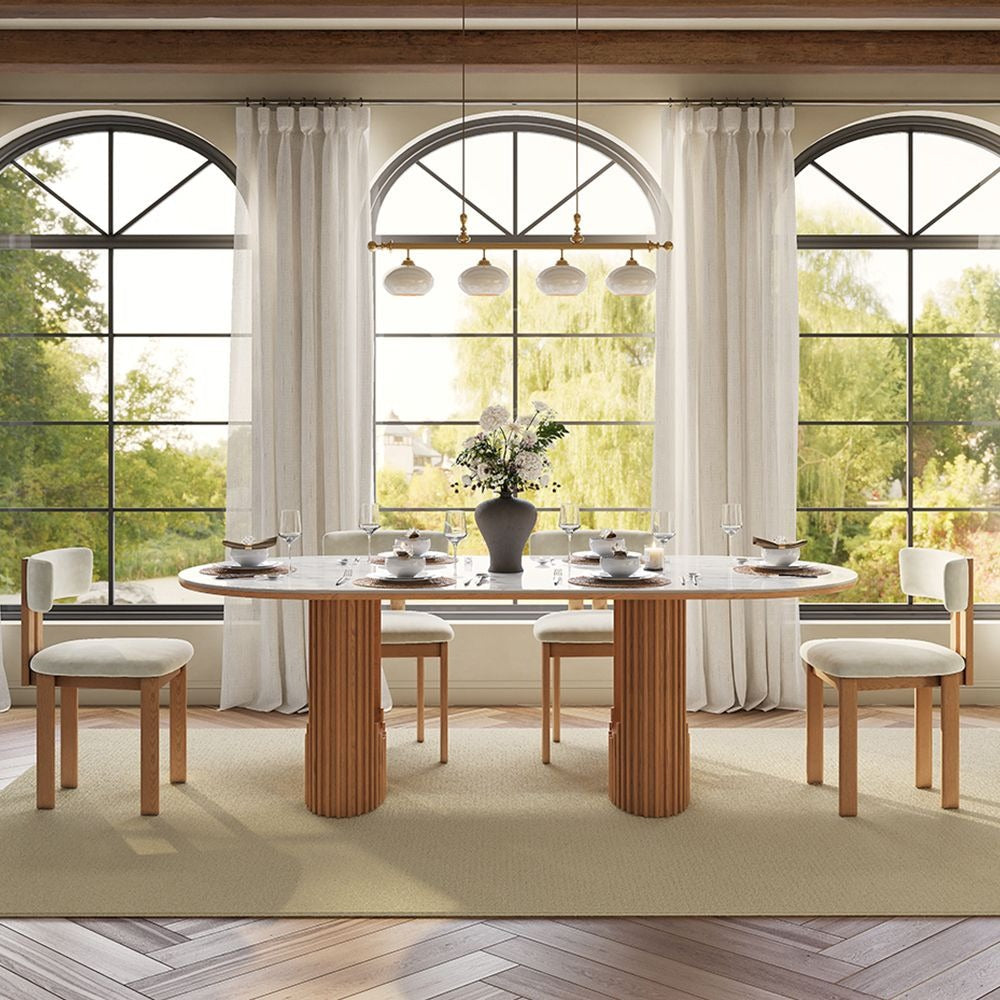 Silvo 79" Table Glossy White Dining Table by New Era Innovations at Eve Furniture