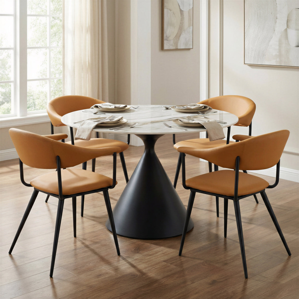Sima Brown Dining Chair by Zuomod at Eve Furniture