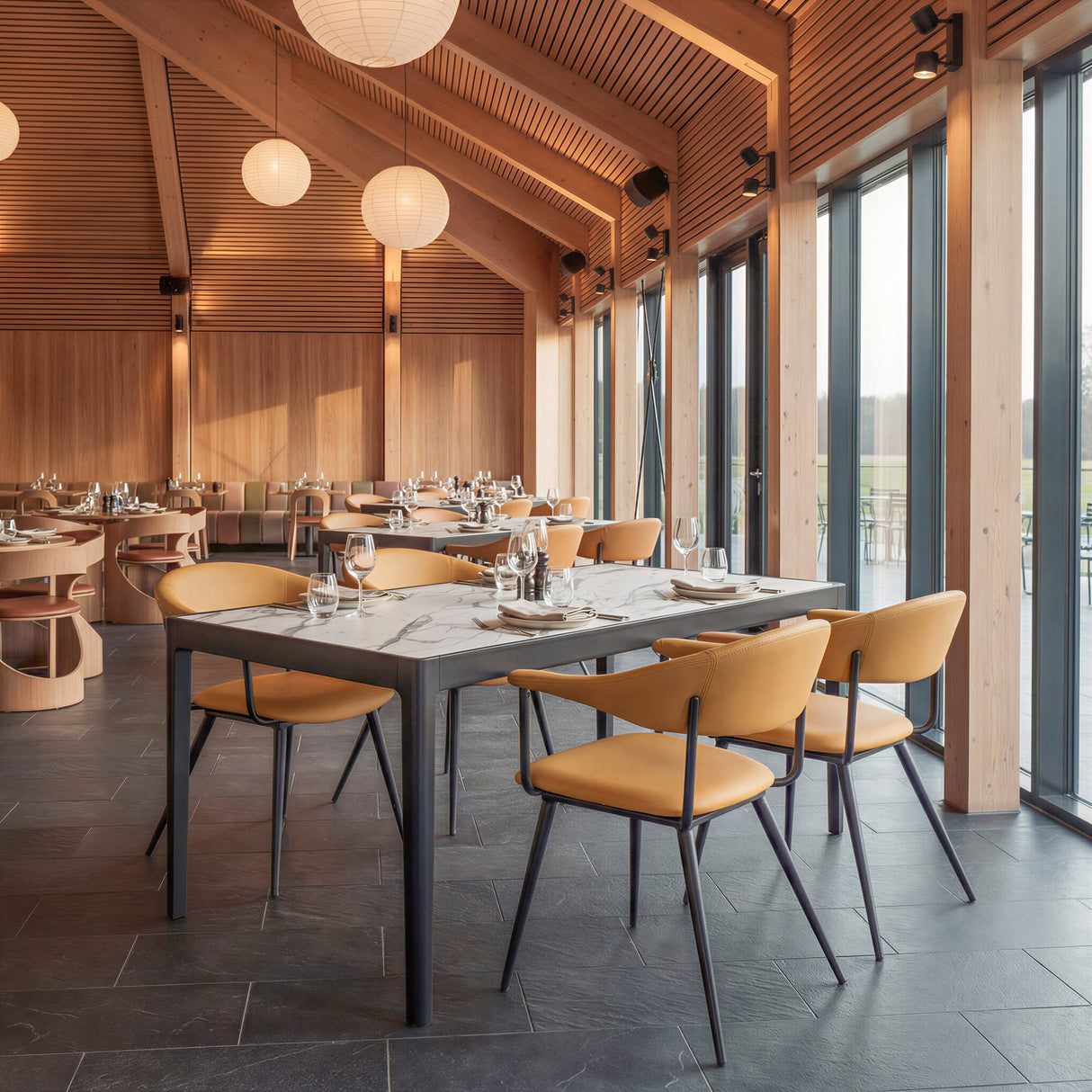 Sima Brown Dining Chair by Zuomod at Eve Furniture
