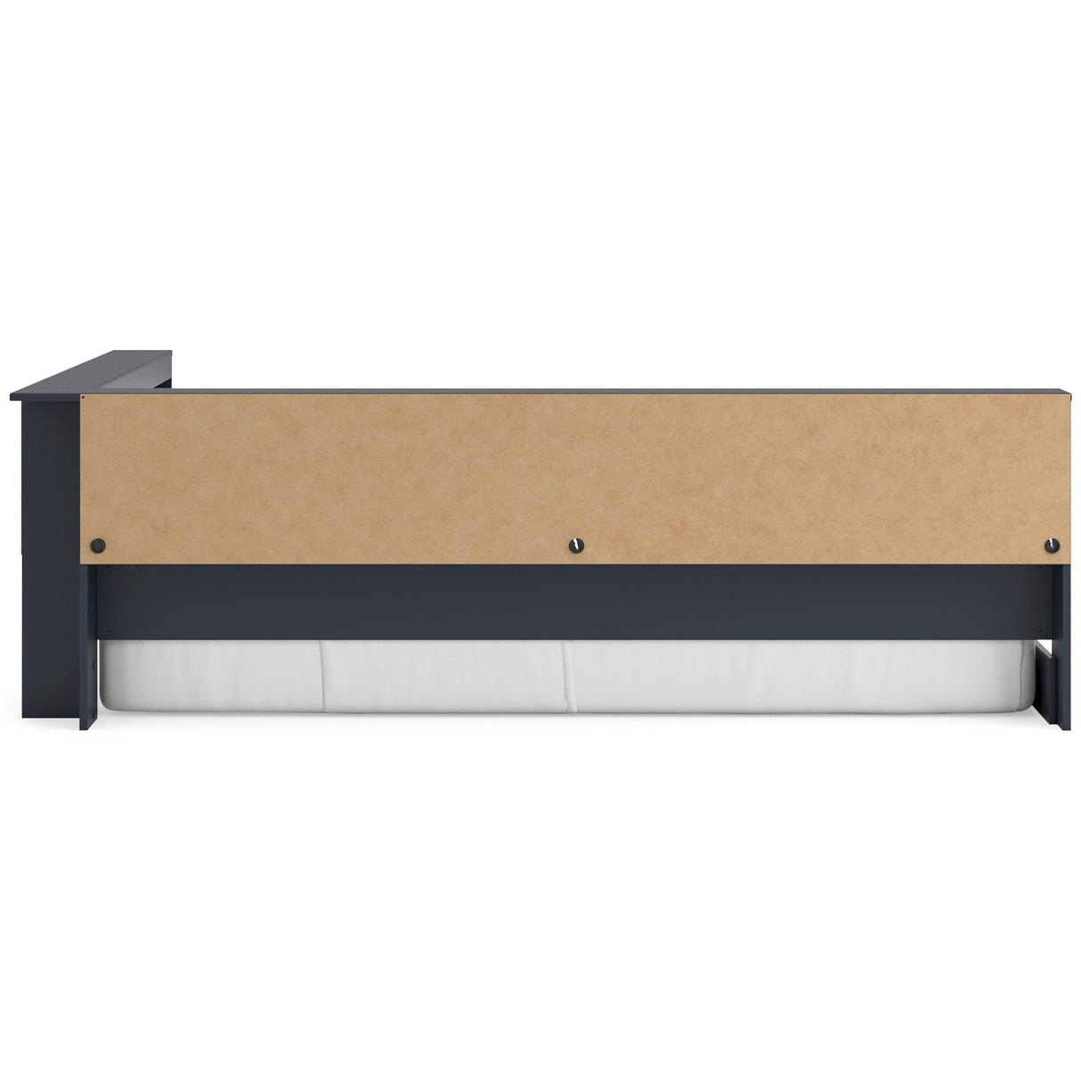 Simmenfort Navy Blue Full Bookcase Corner Storage Bed by Ashley at Eve Furniture