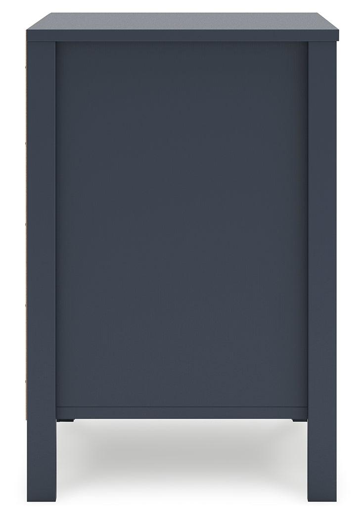 Simmenfort Navy Blue Nightstand by Ashley at Eve Furniture