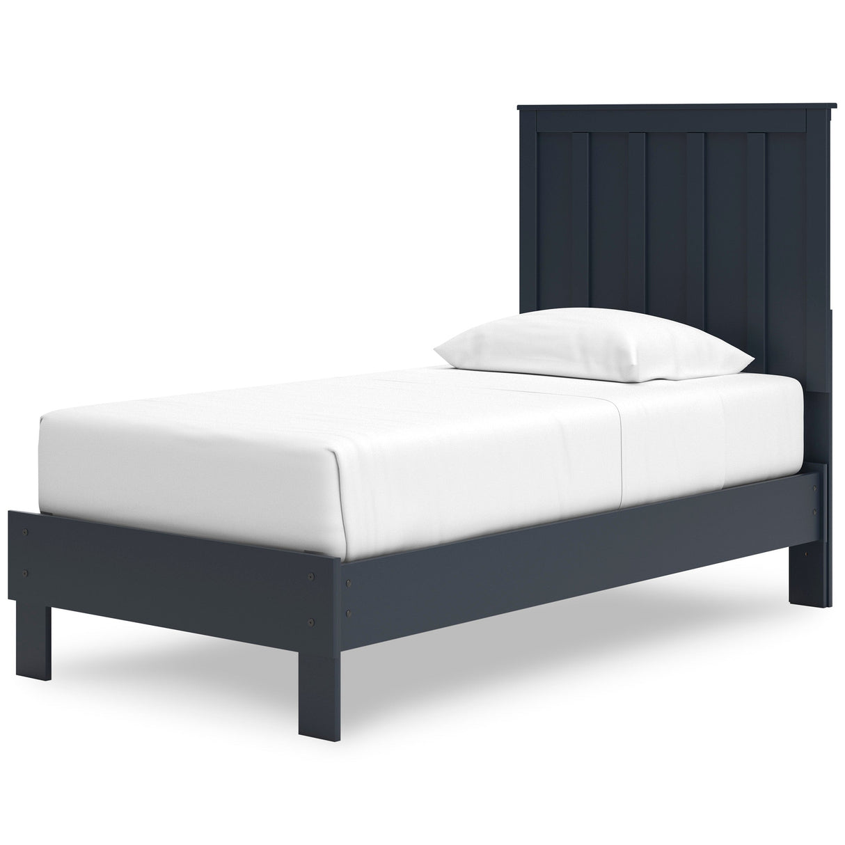 Simmenfort Navy Blue Twin Platform Bed by Ashley at Eve Furniture