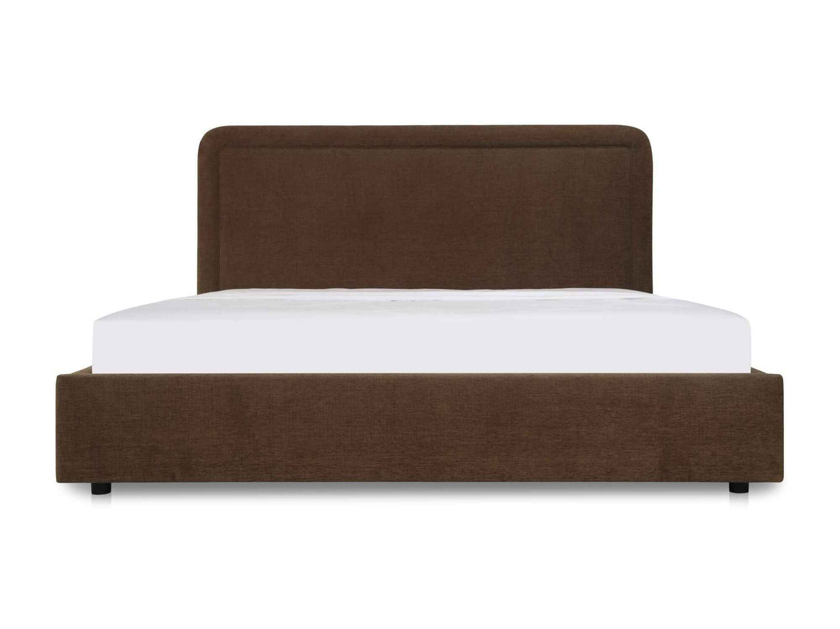 Simon Brown Queen Storage Bed by Moe's Home at Eve Furniture