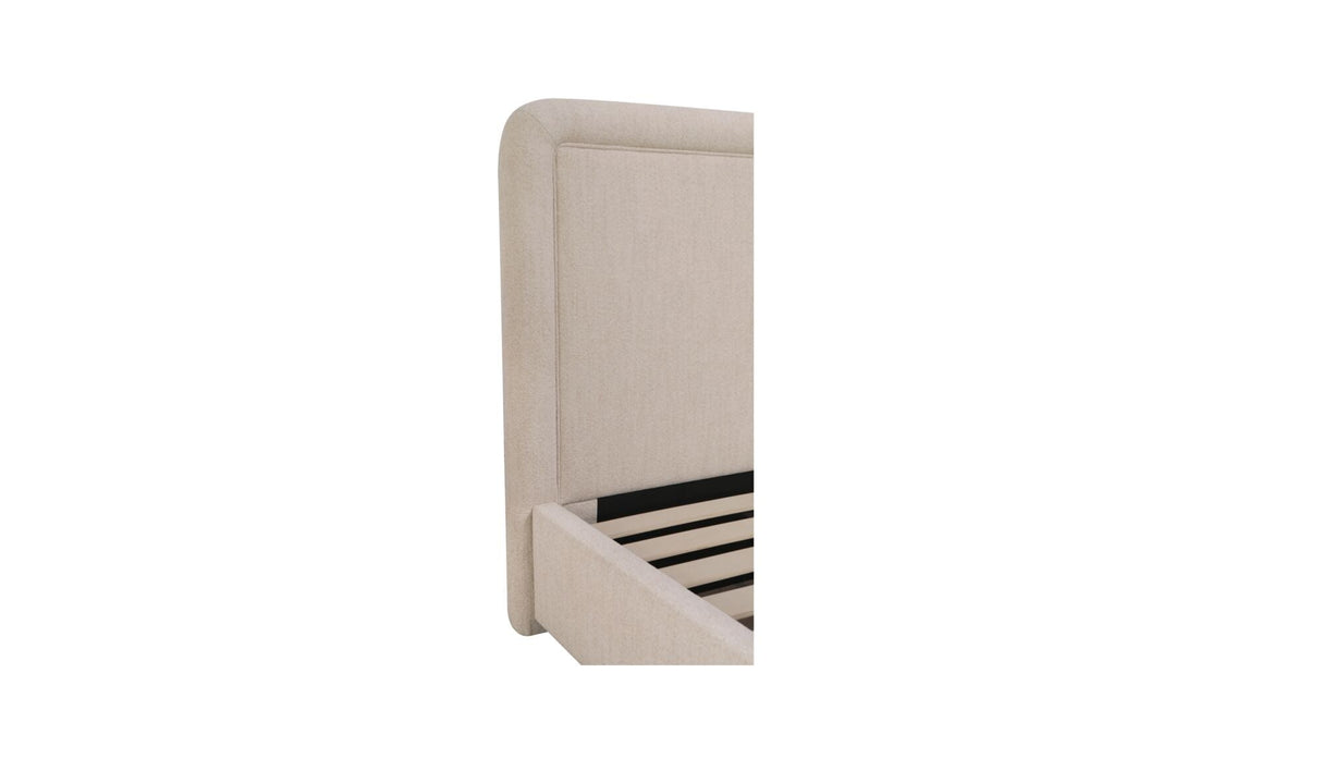 Simon King Storage Bed Flecked Beige by Moe's Home at Eve Furniture