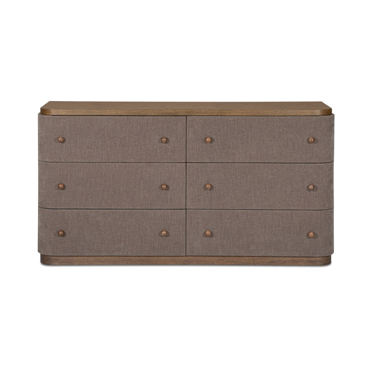 Simone Brown 6 Drawer Dresser by MOES at Eve Furniture