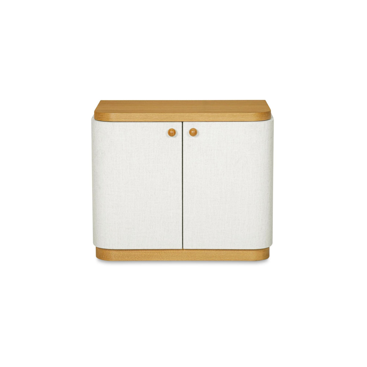 Simone Cream/Natural Nightstand by MOES at Eve Furniture