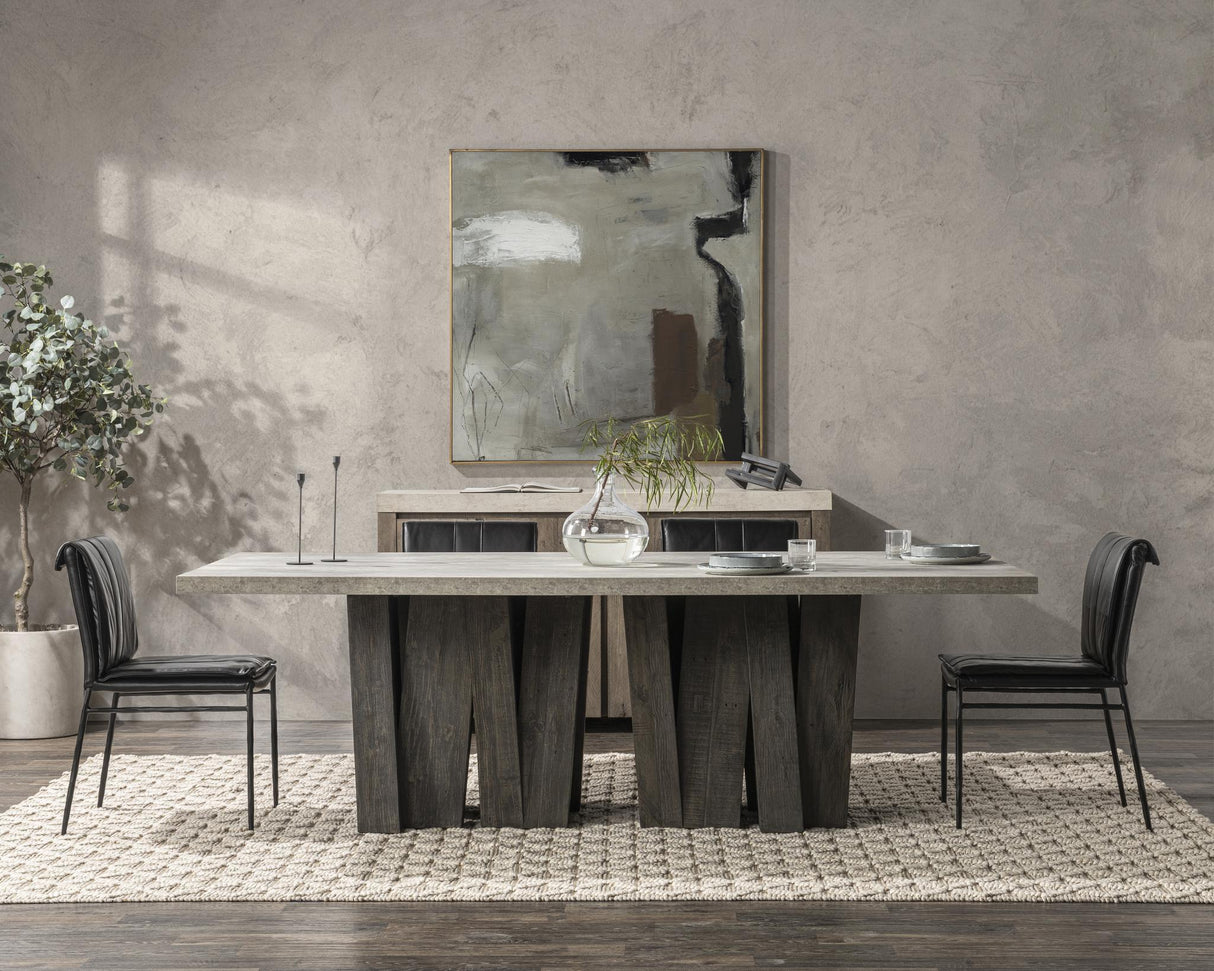 Simone Dining Table - Olive Brown/Antique Gray by Classic Home at Eve Furniture