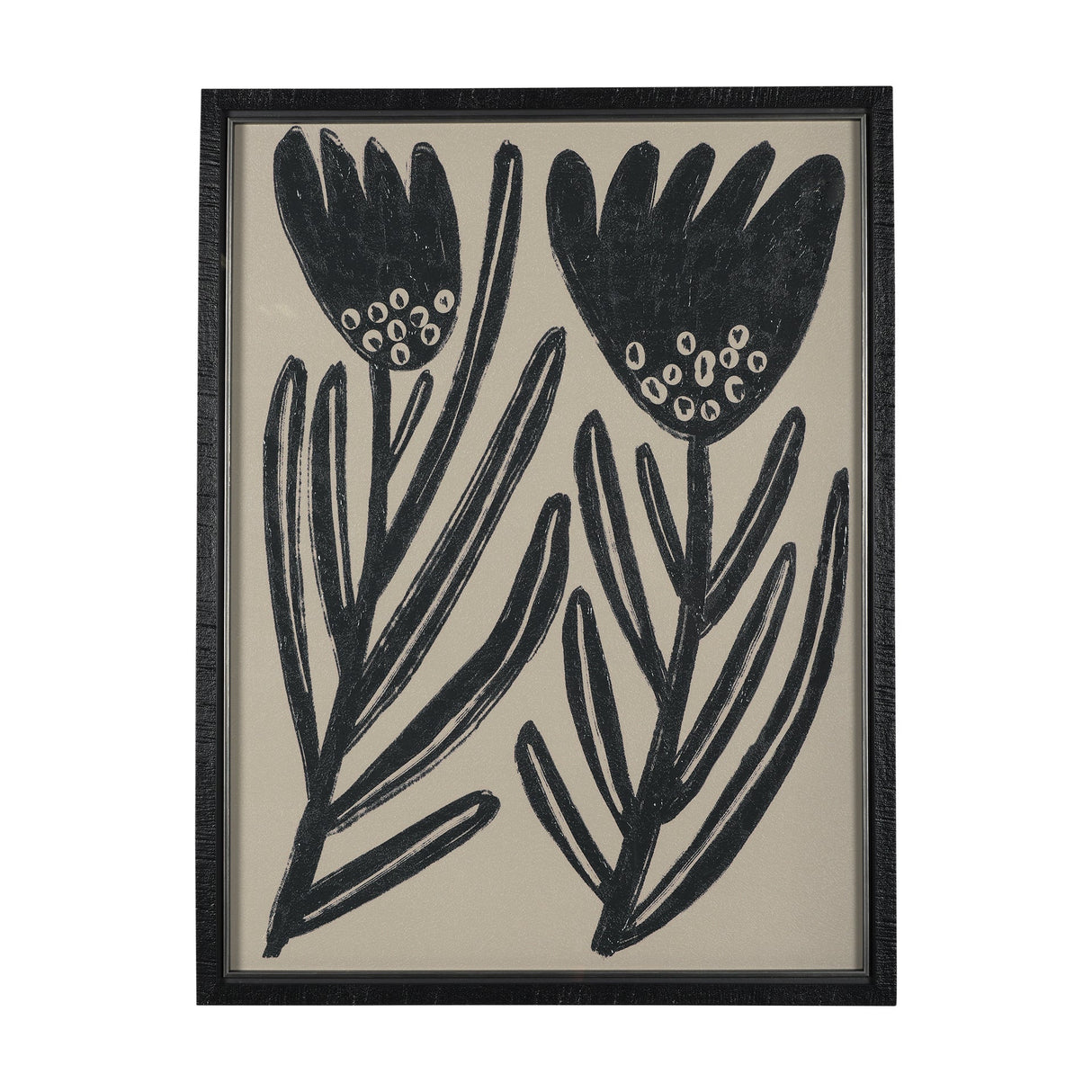 Simple Floral - Lively by Mercana Studio Hand Embellished Framed Art Photo Matted under Glass by Mercana at Eve Furniture