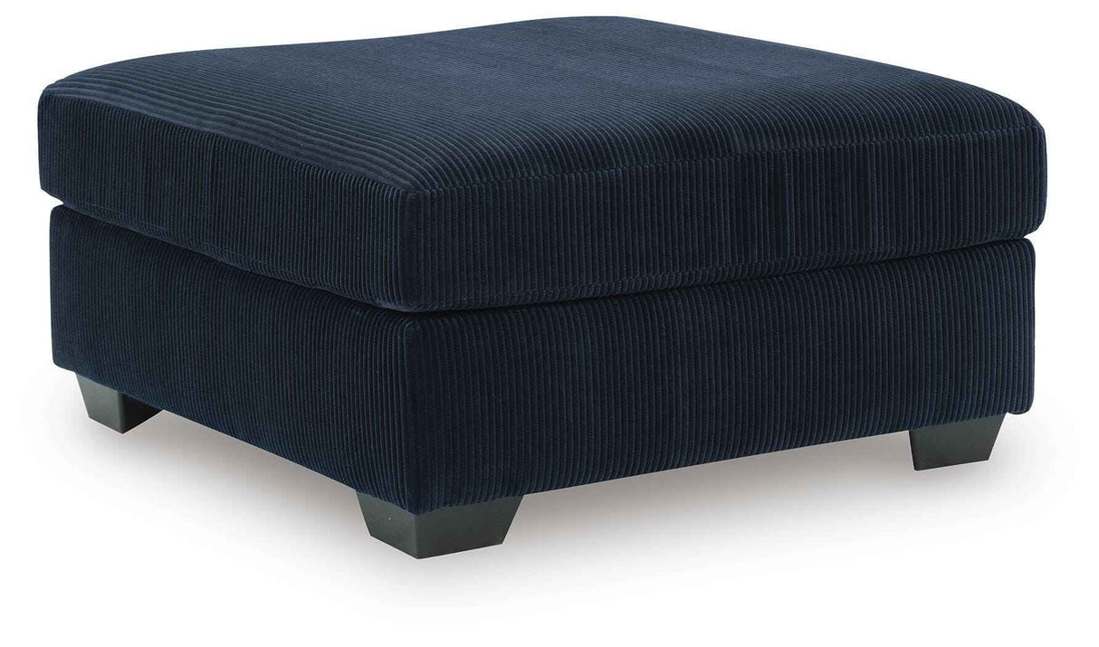 SimpleJoy Navy Oversized Accent Ottoman by Ashley at Eve Furniture