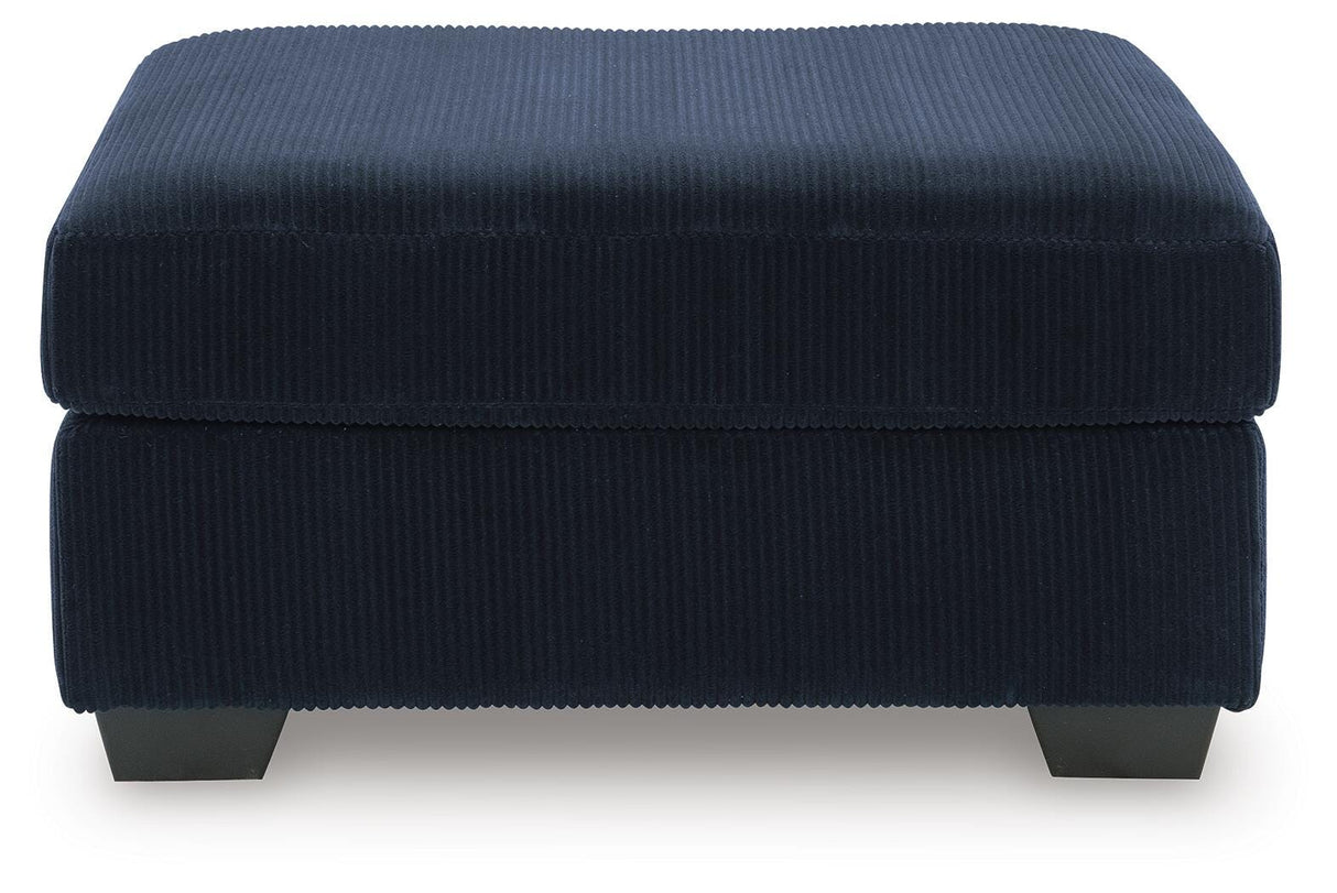 SimpleJoy Navy Oversized Accent Ottoman by Ashley at Eve Furniture