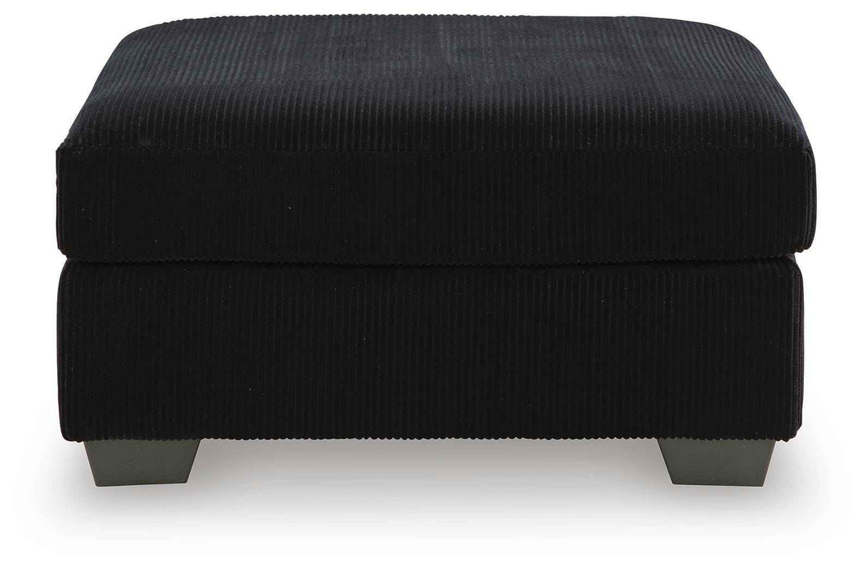 SimpleJoy Onyx Oversized Accent Ottoman by Ashley at Eve Furniture