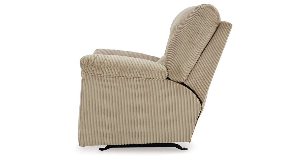 SimpleJoy Sand Recliner by Ashley at Eve Furniture