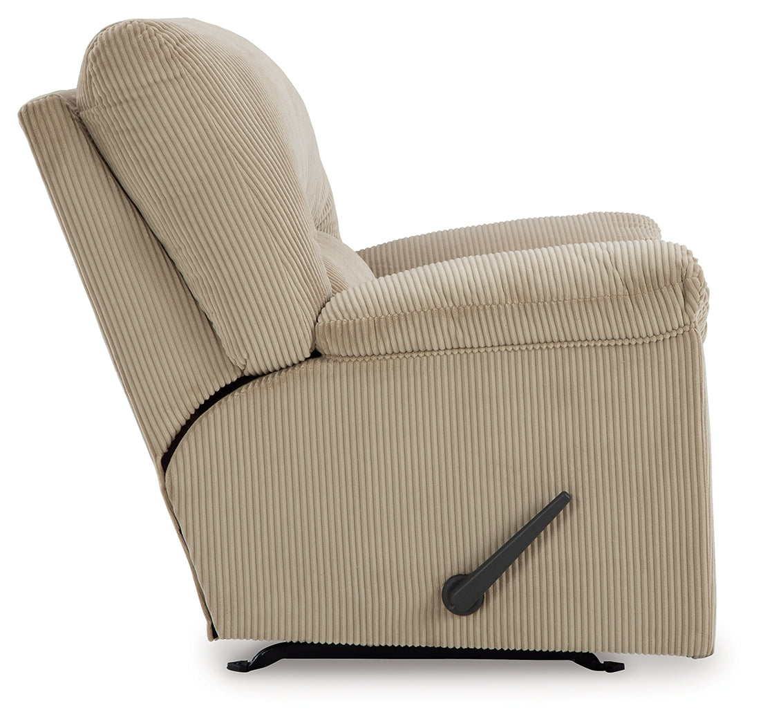 SimpleJoy Sand Recliner by Ashley at Eve Furniture