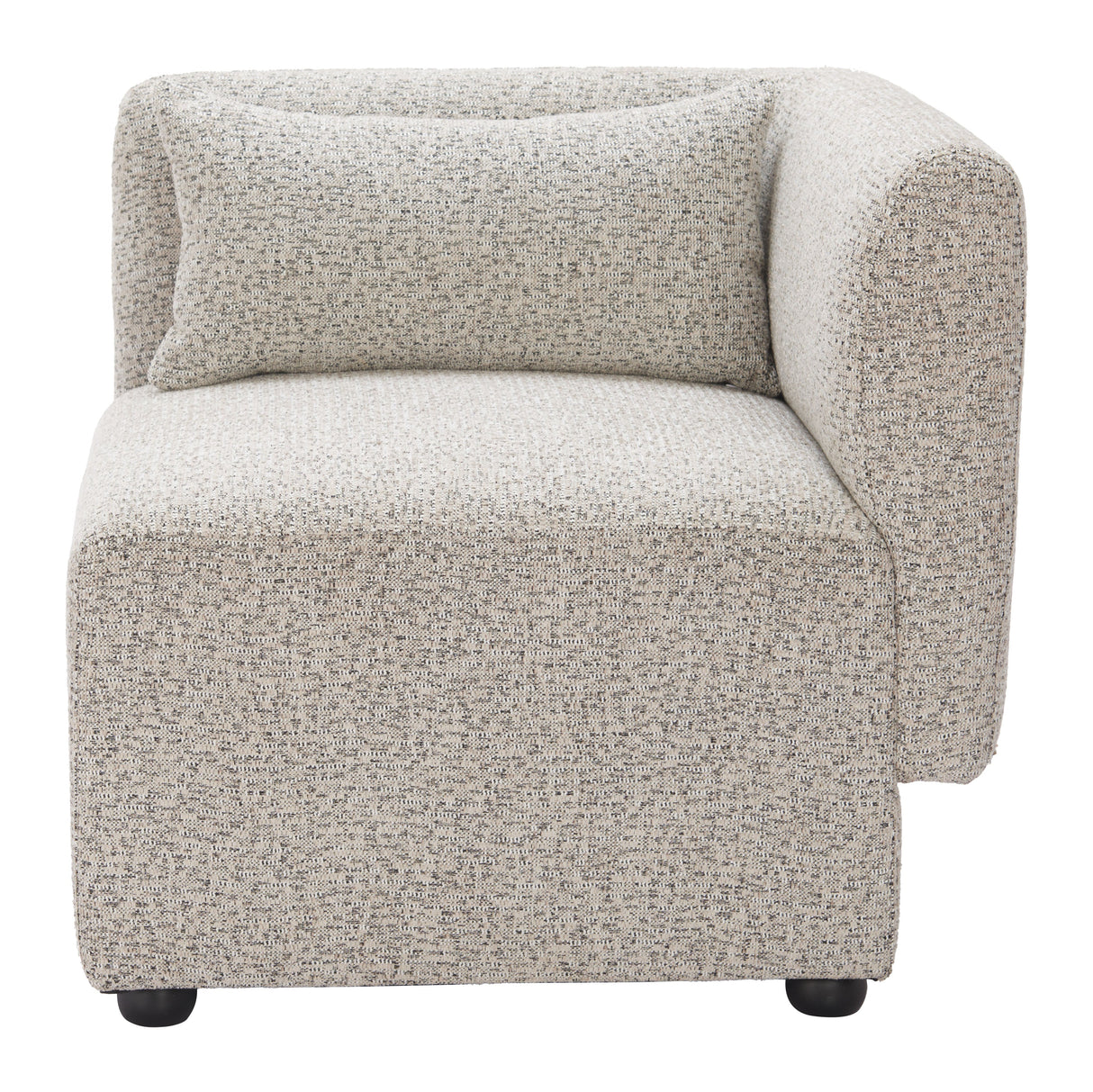 Simu Dune Greige Corner Chair by Zuomod at Eve Furniture