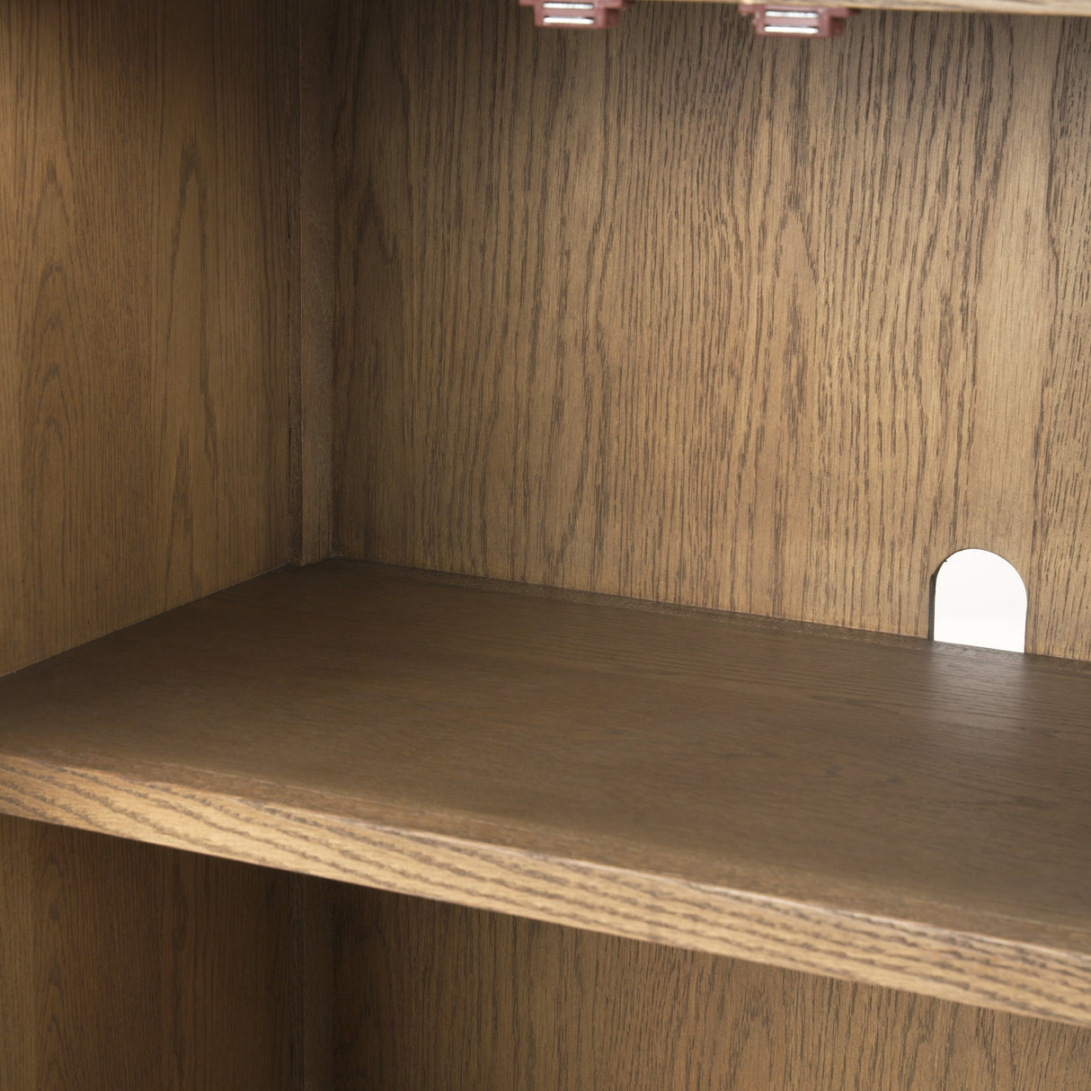 Sina Brown Oak Wood w/ Natural Rattan 4 Door Sideboard by Mercana at Eve Furniture