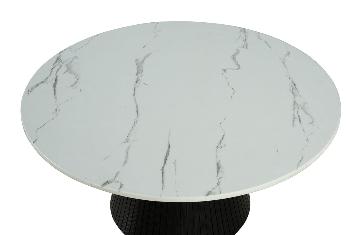 Sindal Black Round Cocktail Table by Furniture of America at Eve Furniture