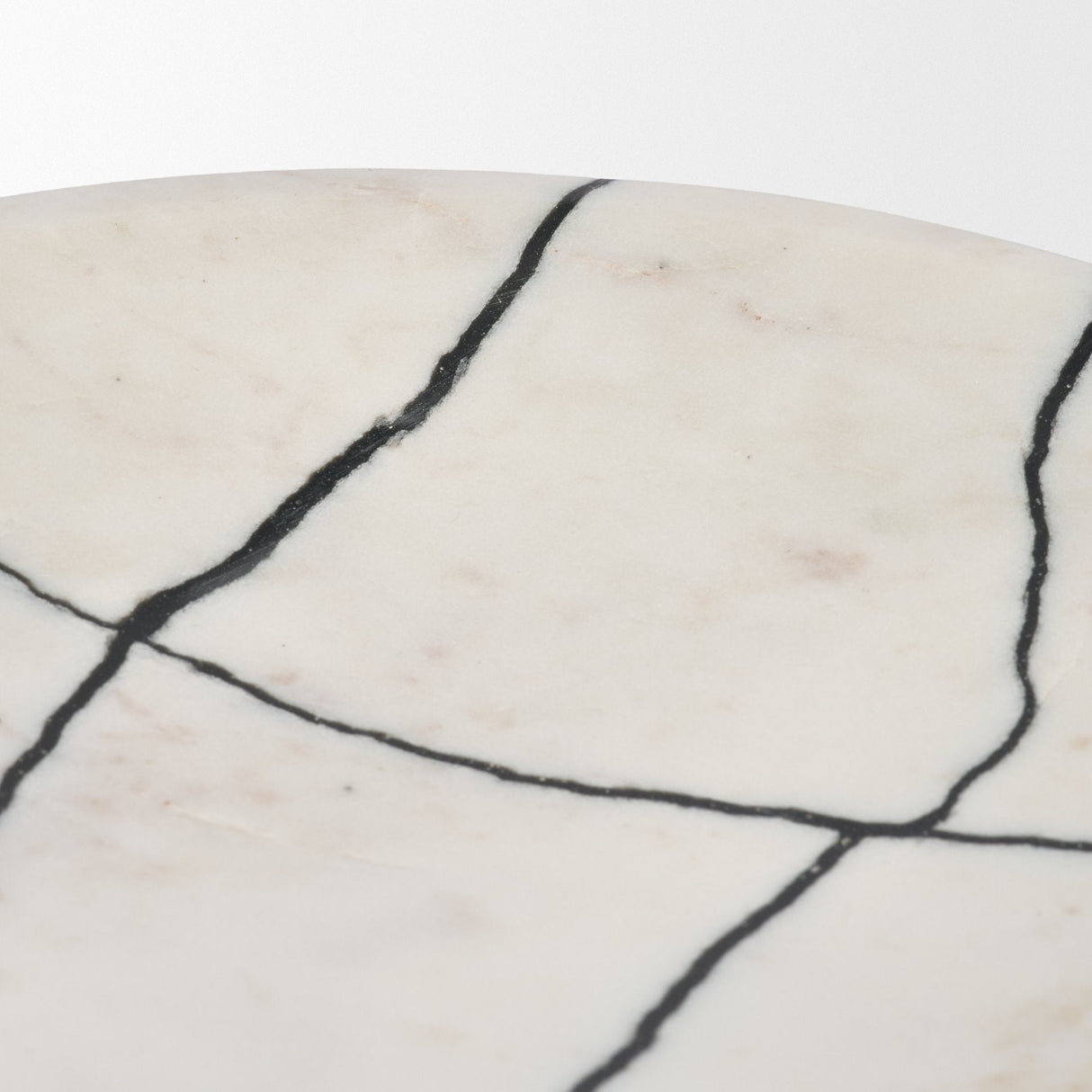 Sintessi Round White Marble Decorative Bowl by Mercana at Eve Furniture