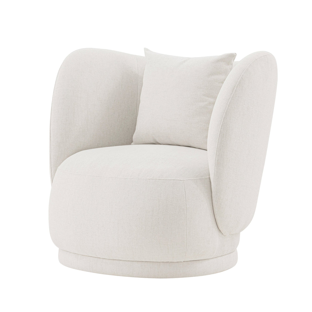 Siri Accent Chair in Cream by Manhattan Comfort at Eve Furniture