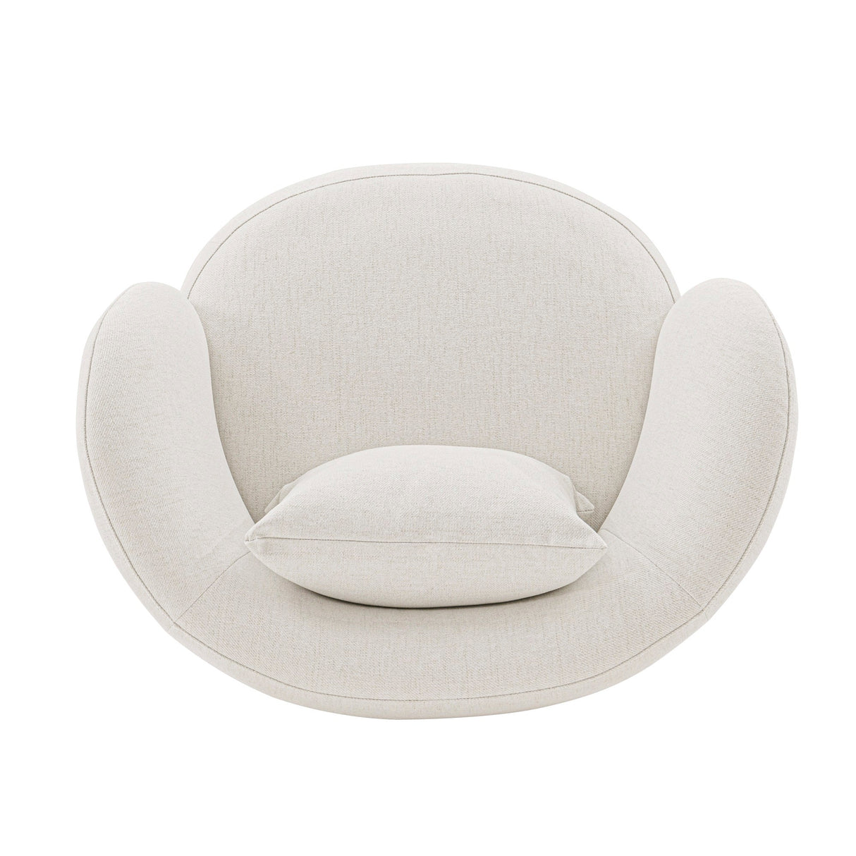 Siri Accent Chair in Cream by Manhattan Comfort at Eve Furniture