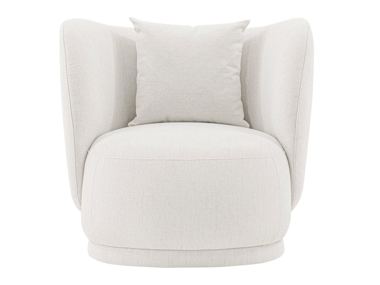 Siri Accent Chair in Cream by Manhattan Comfort at Eve Furniture