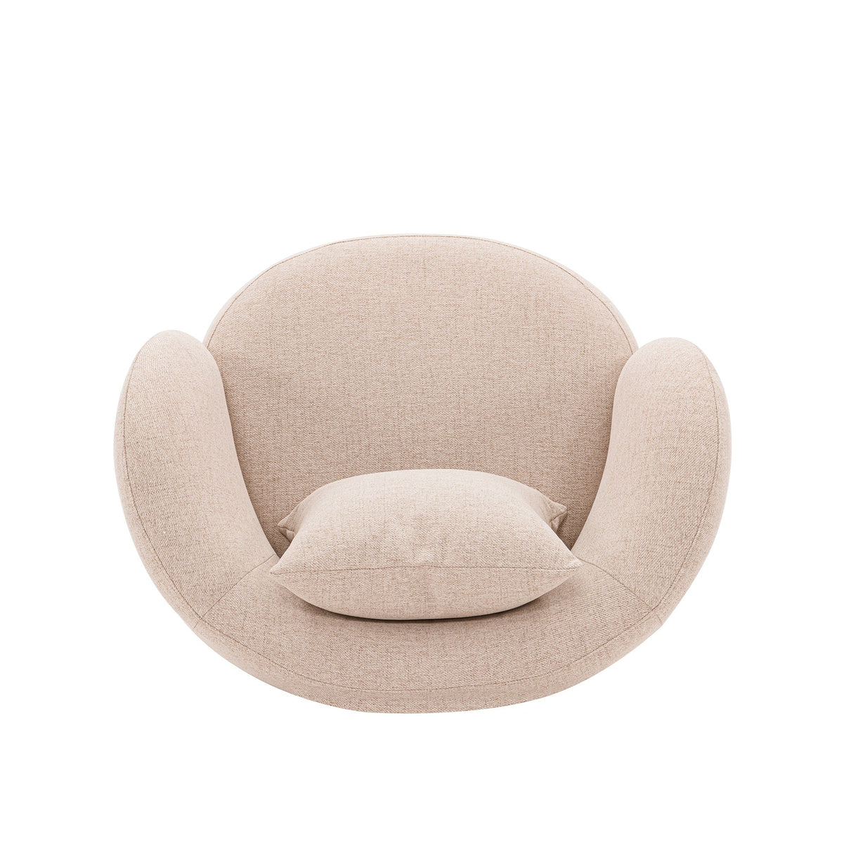 Siri Accent Chair in Wheat by Manhattan Comfort at Eve Furniture