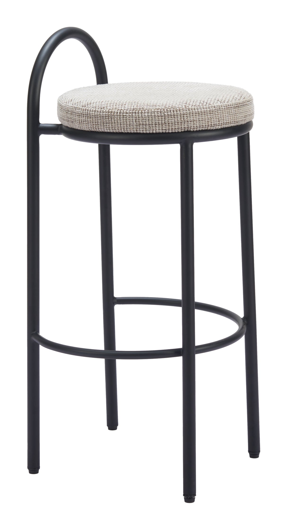 Sisal Beige Tweed Barstool (Set of 2) by Zuomod at Eve Furniture