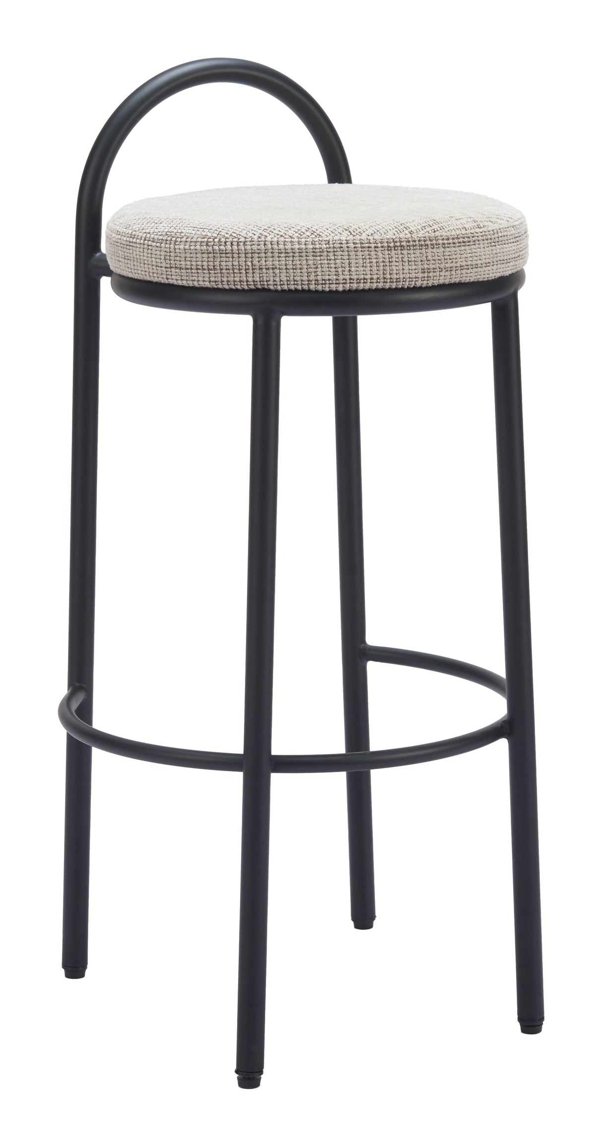 Sisal Beige Tweed Barstool (Set of 2) by Zuomod at Eve Furniture