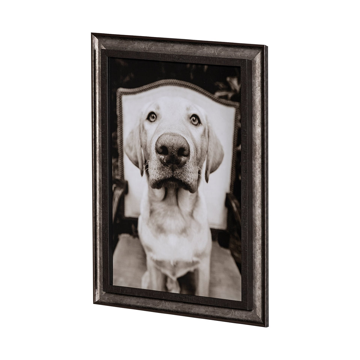 Sitting by Jim Drafield a Hand Embellished Textured Framed Photo Art Print by Mercana at Eve Furniture