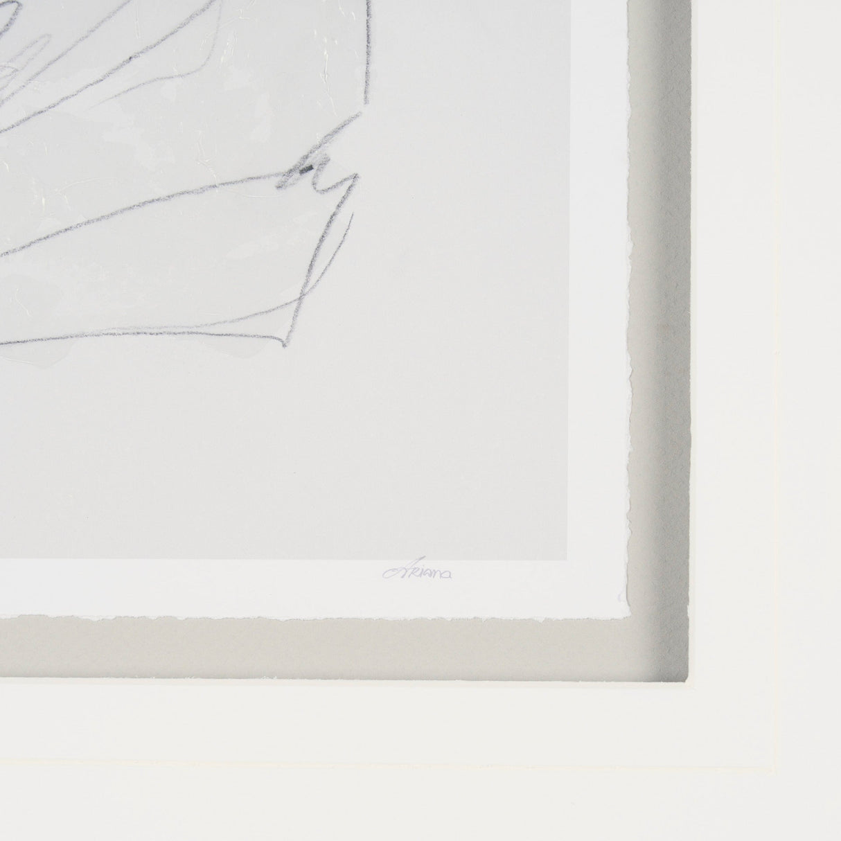Sitting Model I by Mercana Studio a Hand Embellished Framed Art Print Matted under Glass by Mercana at Eve Furniture