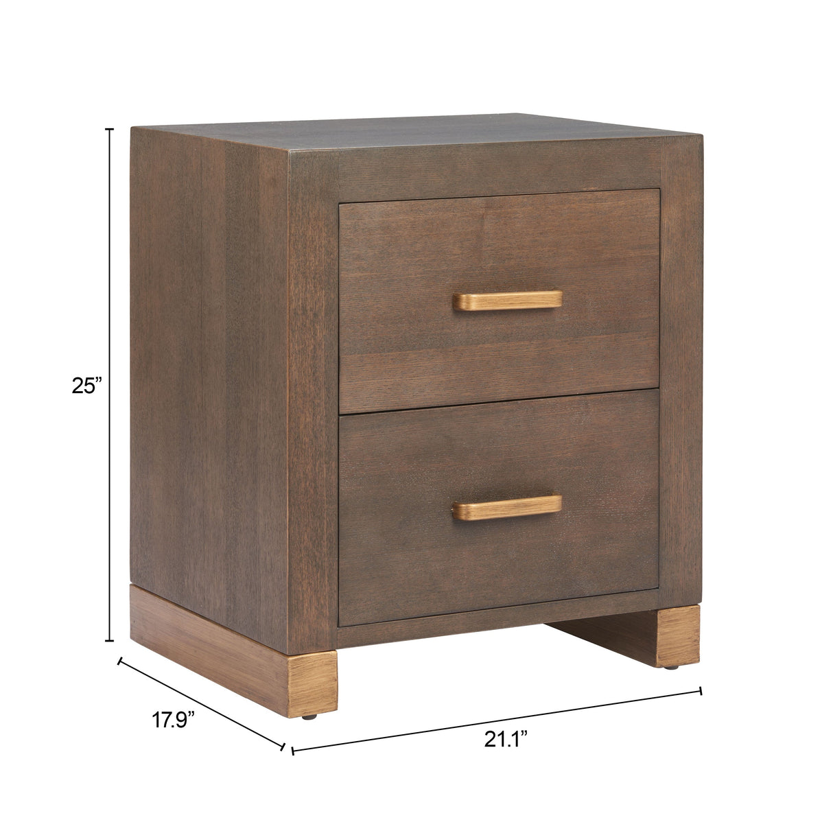 Sivar Espresso Side Table by Zuomod at Eve Furniture