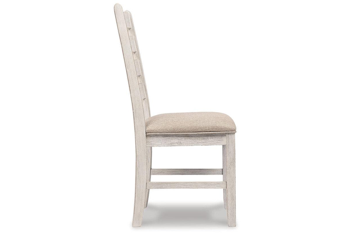 Skempton White/Light Brown Dining Chair, Set of 2 by Ashley at Eve Furniture