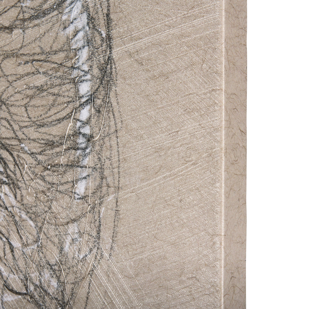Sketch of animal I (Wild sheep) by Mercana Studio a Hand Embellished Textured Canvas by Mercana at Eve Furniture
