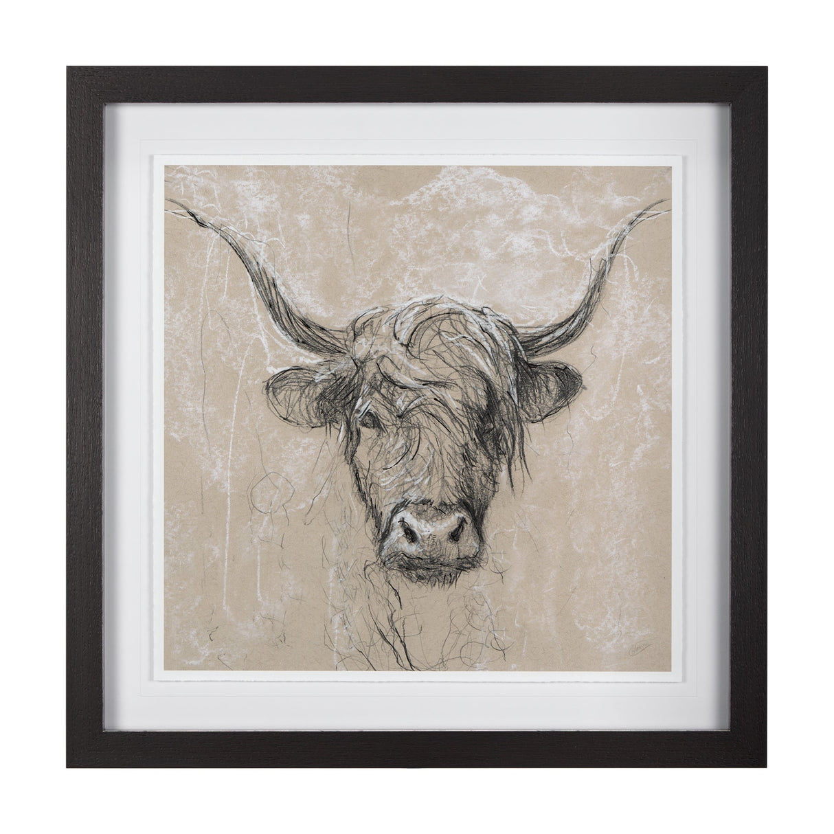 Sketch of Animal VIII by Mercana Studio Hand Embellished Framed Art Print Matted under Glass by Mercana at Eve Furniture
