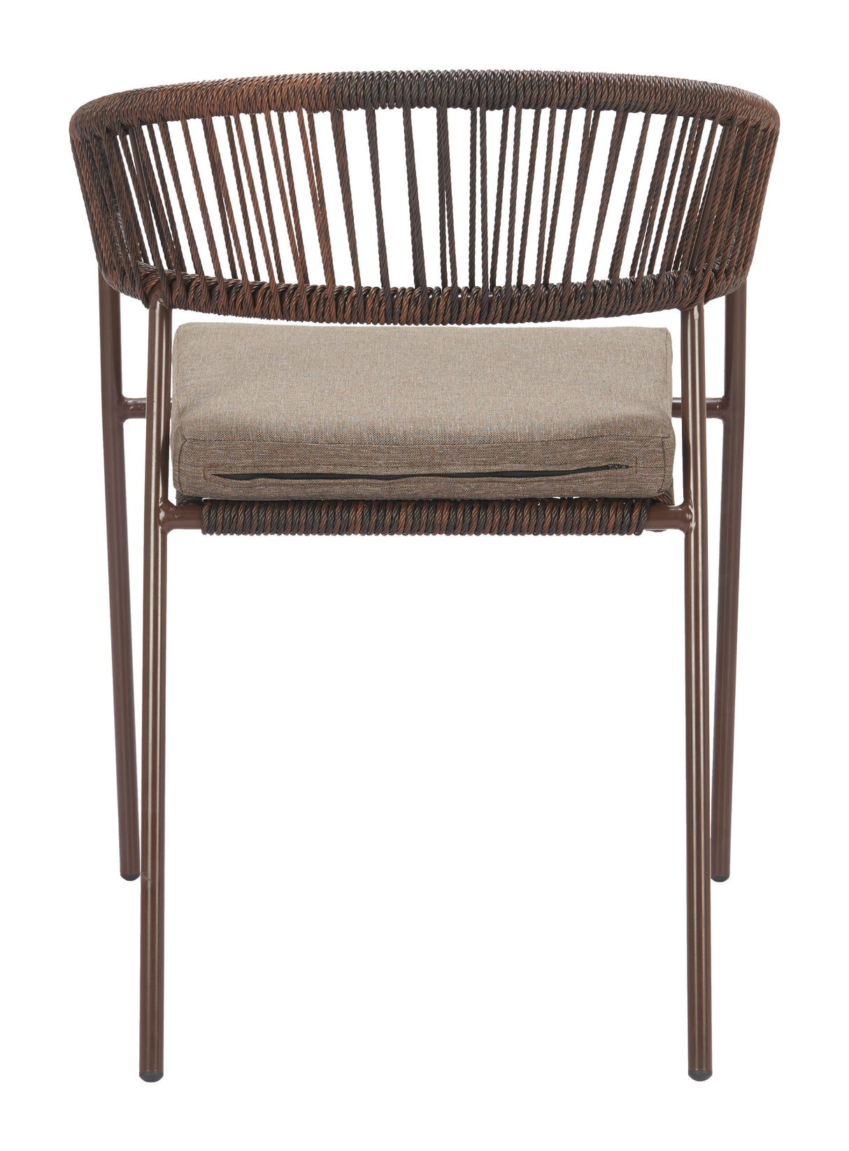 Skye Brown Outdoor Dining Chair (Set of 2) by Zuomod at Eve Furniture