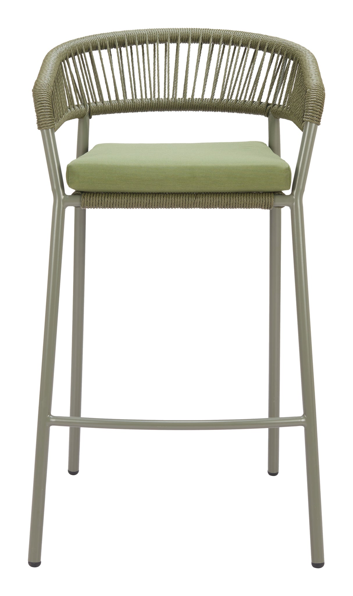 Skye Green Outdoor Barstool (Set of 2) by Zuomod at Eve Furniture