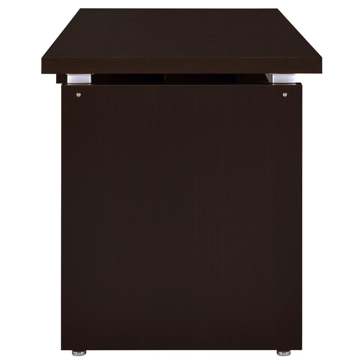 Skylar Cappuccino Engineered Wood L-Shape Computer Desk by Coaster at Eve Furniture