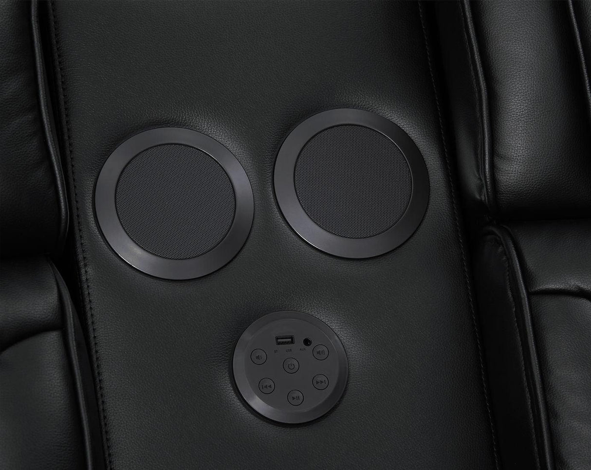 Skyline Black 3-Piece Power Reclining Living Room Set by New Era Innovations at Eve Furniture