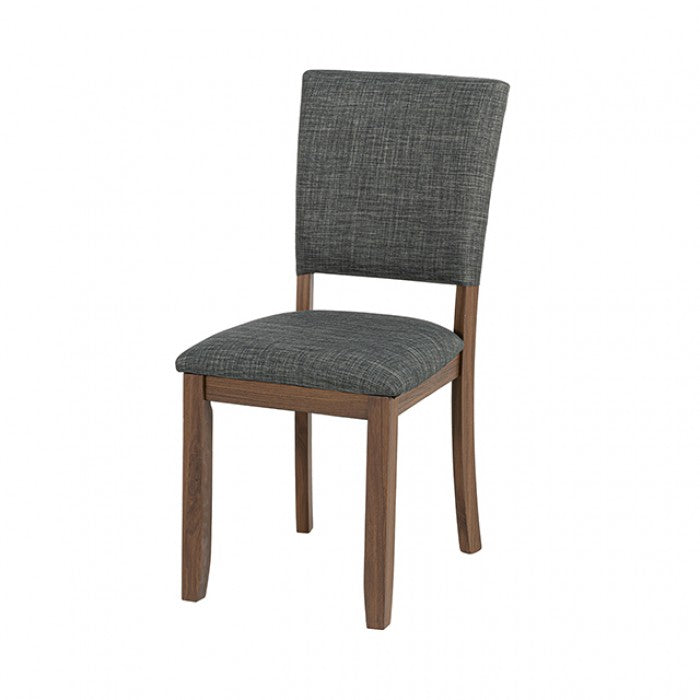 Oberto Walnut/Gray Side Chair (4/CTN)